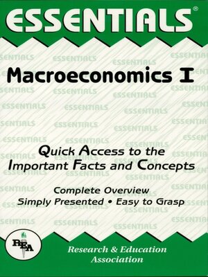 cover image of Macroeconomics I Essentials